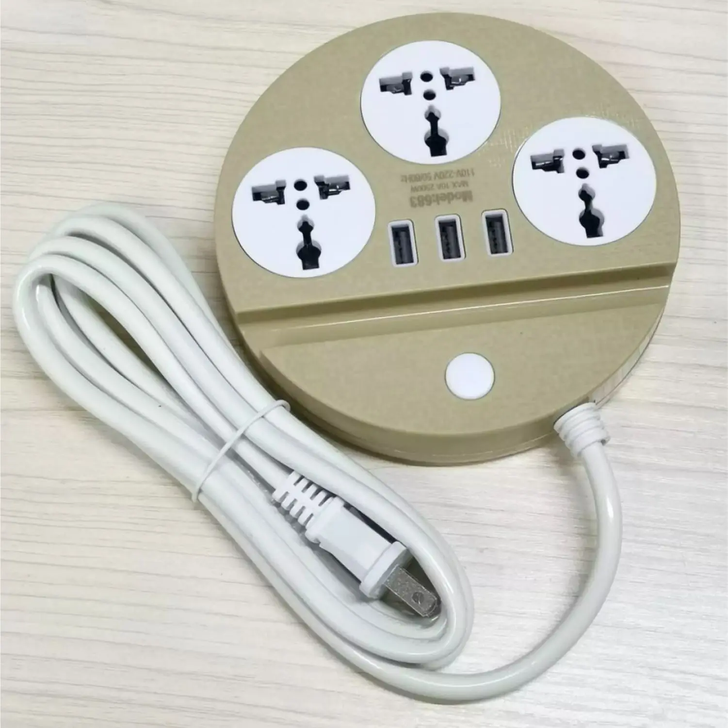 Professional extension wire cord with USB Socket