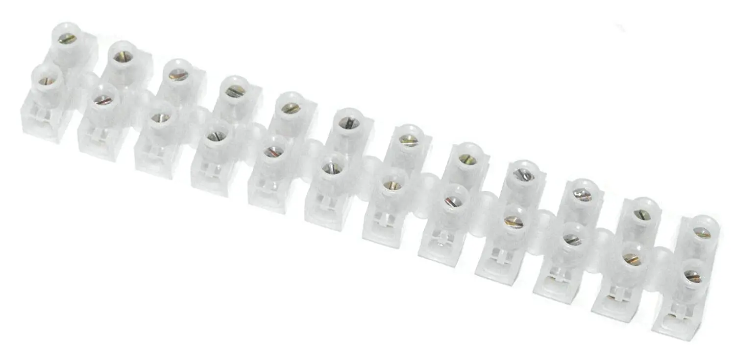 Set of 12 Connector Strip  10 Amp Terminal Block Wire Connection - Image 2