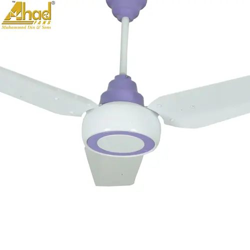 Ahad Ceiling Fan 56" Copper Acmy White Purple