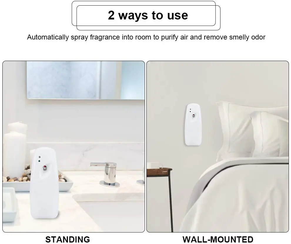 Air Freshener Auto Perfume Dispenser Light Sensor Wall Mounted - Image 2