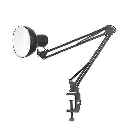 Adjustable Study Table Desk Lamp Flexible Swing Arm with Clamp