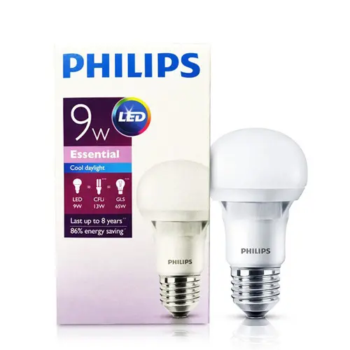 Philips Essential Led Bulb 9W E27 DL/WW