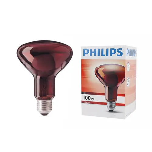 Philips Infrared Heat Lamp Heating Therapy Bulb 100W R95 E27 - Image 2