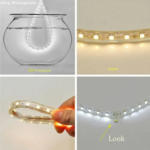 LED SMD Strip Light Rope Lights 120LED/M 4mm AC220V Waterproof IP67 - Image 7