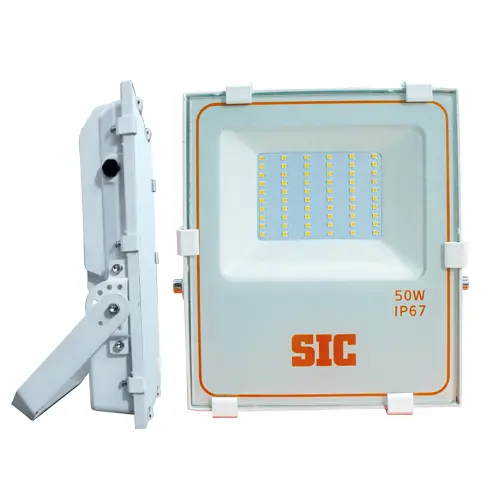 SIC 50W LED SMD Flood Light - Waterproof IP67, Power Factor 0.9, CRI>80, Outdoor Security for Home, Office, Warehouses, Factories, Garden (AC 85-265V) 3000-6500k - Image 2