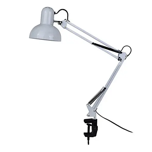 Adjustable Study Table Desk Lamp Flexible Swing Arm with Clamp - Image 2