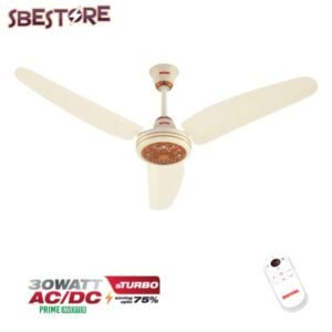 Royal Ceiling Fan Regency off white with brown plate remote control 56 Inch