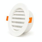 round air vent white color with orange clips 4 inch