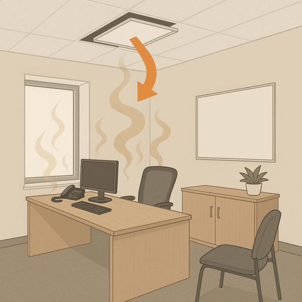 False Ceiling Exhaust Ventilation Fan Shutter – 4 Inch Round Plastic Louver - Image 3