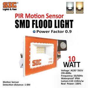 orange border Motion Sensor Flood Light 10W