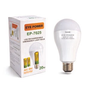 Eye Power EP-7025 20W LED Rechargeable Emergency Light Bulb (AC/DC Backup Bulb)