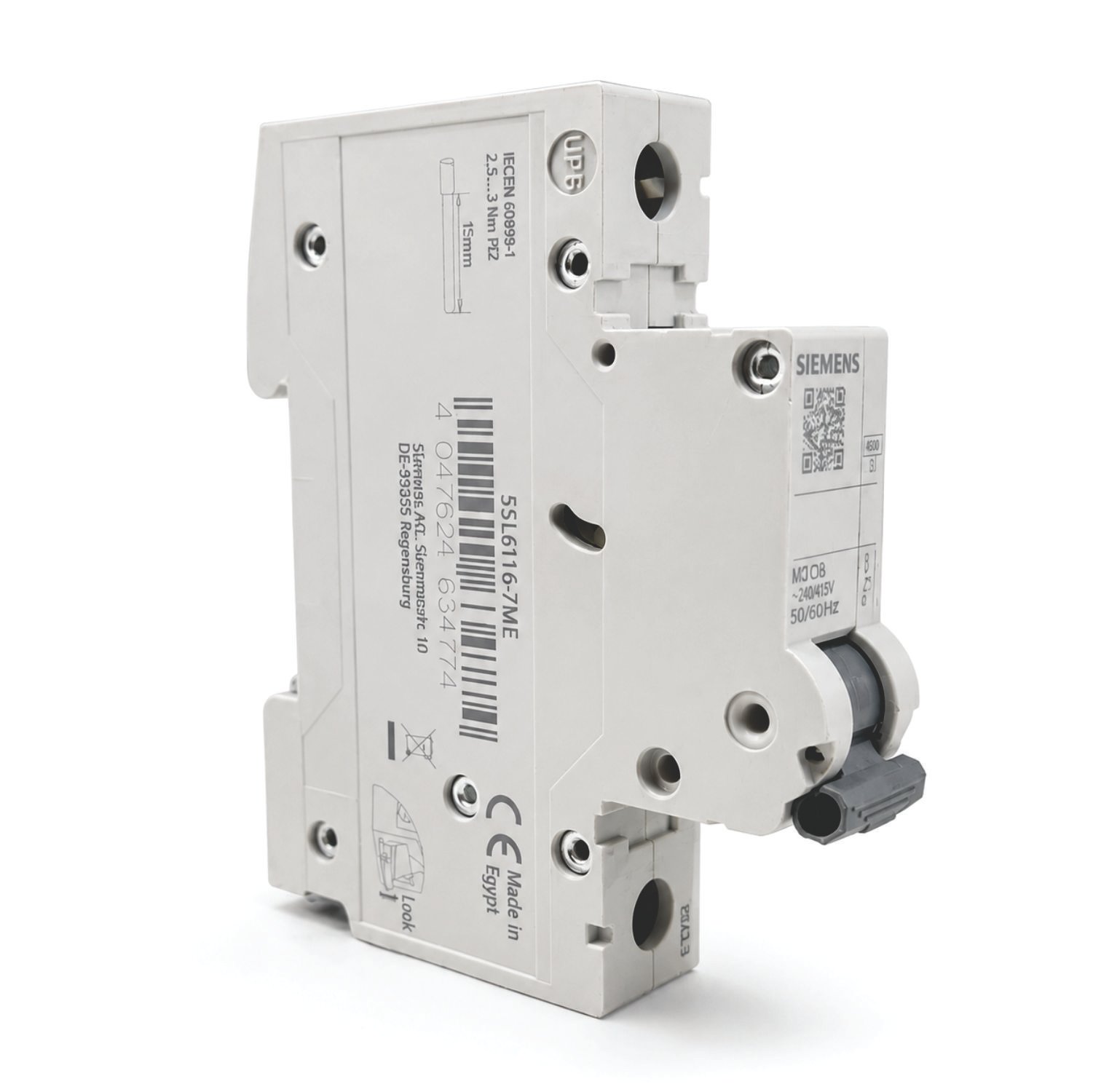 Siemens 16A Single Pole MCB C16 6kA 5SL6116-7ME