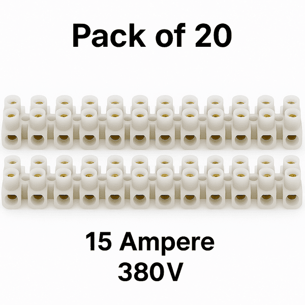 12 Way Terminal Block Connector – 15A Brass Screw Strip for Electrical Wiring - Image 8