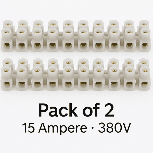 12 Way Terminal Block Connector – 15A Brass Screw Strip for Electrical Wiring - Image 5