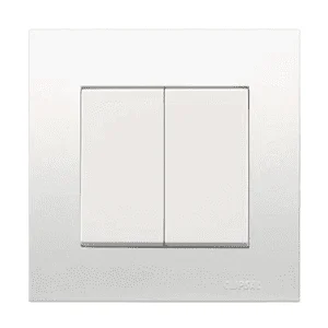 Clipsal 2 Gang 1 Way Switch Vivace Series