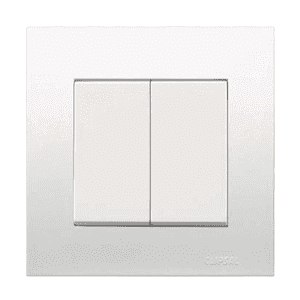 Clipsal 2 Gang 1 Way Switch Vivace Series