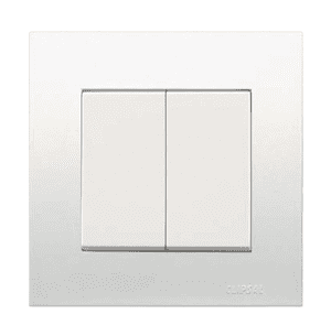 Clipsal 2 Gang 1 Way Switch Vivace Series