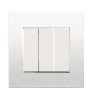 Clipsal 3 Gang 1 Way Switch Vivace Series