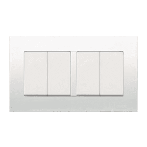 Clipsal 4 Gang 1 Way Switch Vivace Series