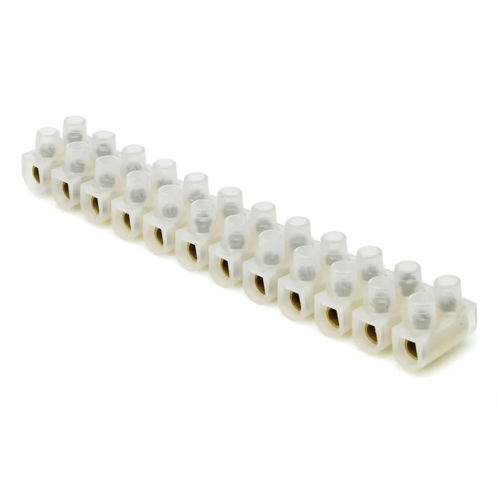 Set of 12 Connector Strip 30 Amp Terminal Block Wire Connection