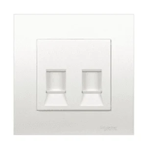 2 Gang Telephone Outlet with Shutter Vivace Series
