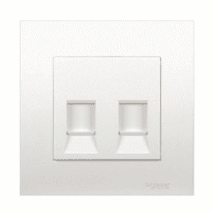 2 Gang Telephone Outlet with Shutter Vivace Series