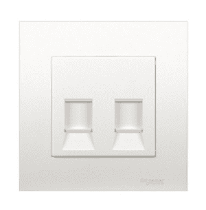 2 Gang Telephone Outlet with Shutter Vivace Series