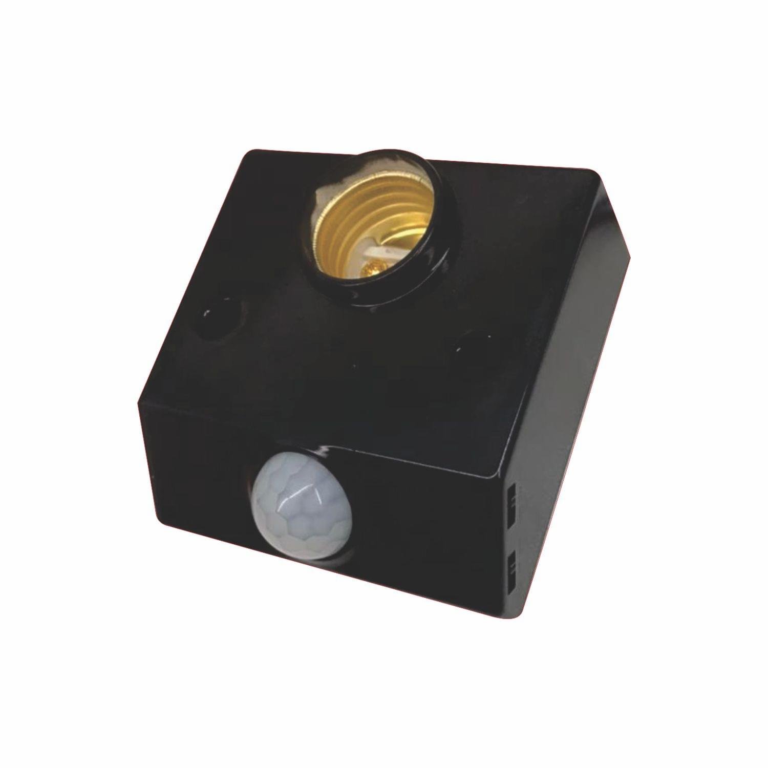 SIC AC110-240V Black PIR Automatic Human Body Infrared IR Sensor Lamp Holder E27 LED Bulb Detector Up to 100W Rated load Wall Pavement/Mounted Switch for Garden Home Workplace Warehouse Factory for safety and security - Image 9