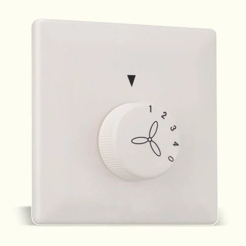 Ceiling Light Fan Speed Control Switch White Wall Panel Knob AC 220V