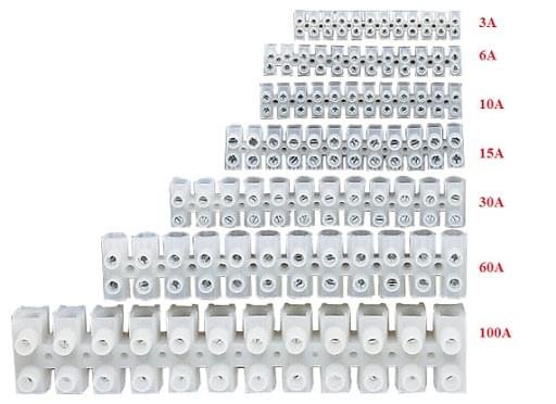 Set of 12 Connector Strip 30 Amp Terminal Block Wire Connection - Image 3