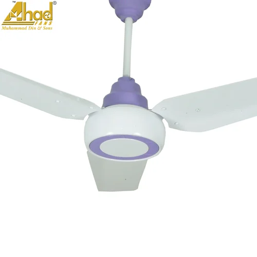 Ahad Ceiling Fan 56" Copper Acmy White Purple