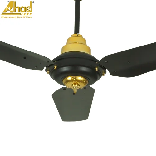 Ahad Ceiling Fan 56" Copper Antique Plus Black Gold