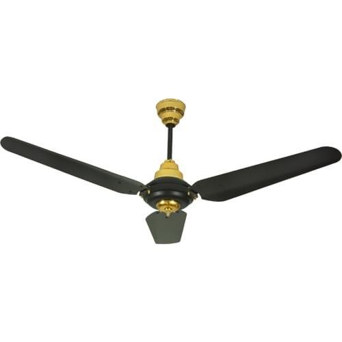 Ahad Ceiling Fan 56" Copper Antique Plus Black Gold - Image 2