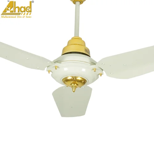Ahad Ceiling Fan 56" Copper Antique Plus Off-White Gold