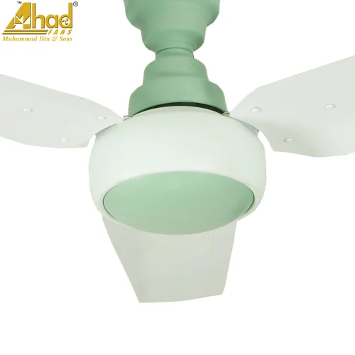Ahad Ceiling Fan 56" Copper Decor White Green