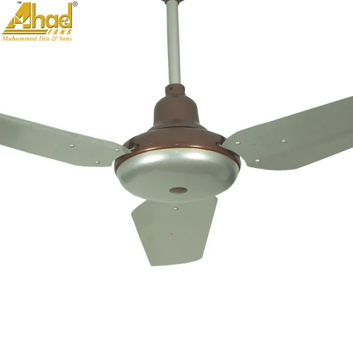 Ahad Ceiling Fan 56" Copper Deco Elegant Metallic Silver Brown