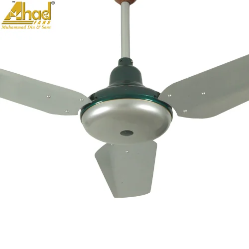 Ahad Ceiling Fan 56" Copper Deco Elegant Metallic Silver Green