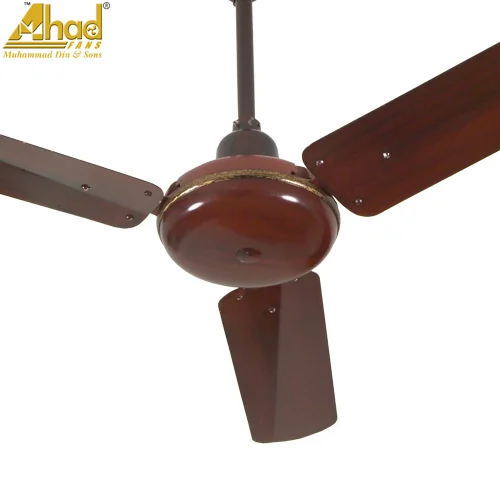 Ahad Ceiling Fan 56" Copper Deco Elegant Metallic Wood