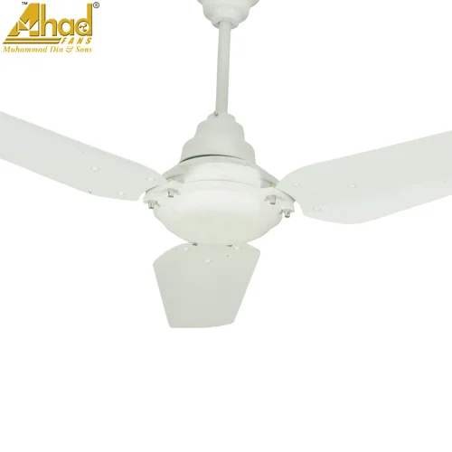 Ahad Ceiling Fan 56" Copper Flat White