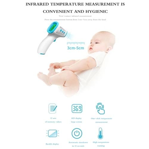 Digital Infrared Thermometer Body Temperature Non-Contact Forehead Body Surface Thermometer - Image 5