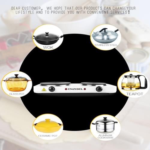 Electrical Double Hot Plate for Cooking CNZIDEL 2025A - Image 2