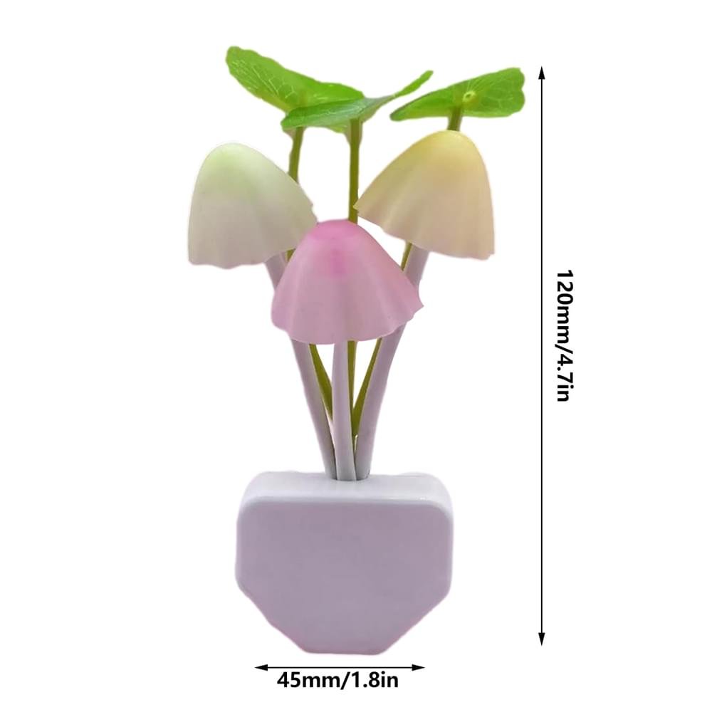 LED Sensor Mushroom Night Light Indoor Plug-in Wall Light LED Color Changing Light for Bedroom, Bathroom, Kitchen and Stairs - Image 7
