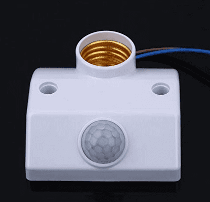 SIC AC110-240V White PIR Automatic Human Body Infrared IR Sensor Lamp Holder E27 LED Bulb Detector Up to 100W Rated load Wall Pavement/Mounted Switch for Garden Home Workplace Warehouse Factory for safety and security - Image 9