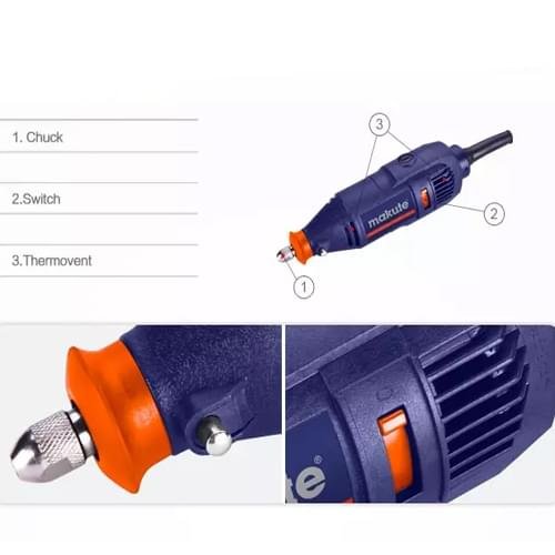Makute Power Tools 3mm 350W Die Grinder Drill Machine DG002 - Image 5