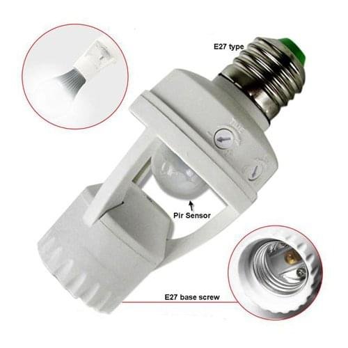 PIR human infrared motion sensor bulb holder