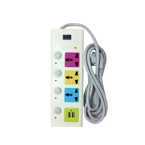3 Sockets Power Extension With 2 USB Ports