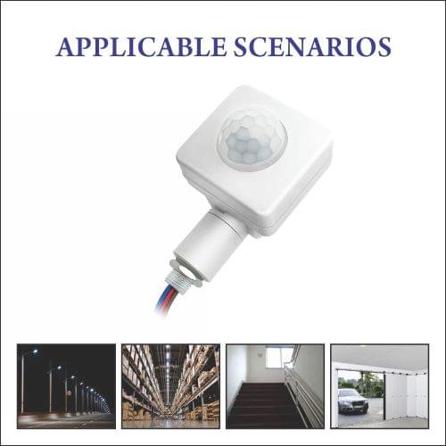 PIR Motion Sensor Human Motion Detector Light Switch Adjustable Auto On/Off Light Switch AC85-265V 180 Degrees Indoor Outdoor Waterproof IP67 - Image 7