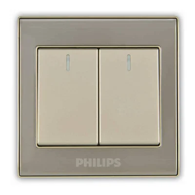 Philips 2 Gang Switch Elegant Series