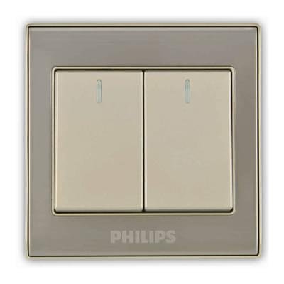 Philips 2 Gang Switch Elegant Series