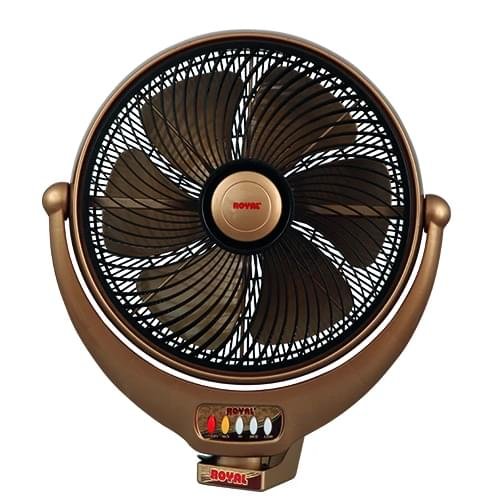 Royal Louver Bracket Fan 14 Inch – Copper Gold Colour | Wall-Mounted | Pure Copper Motor